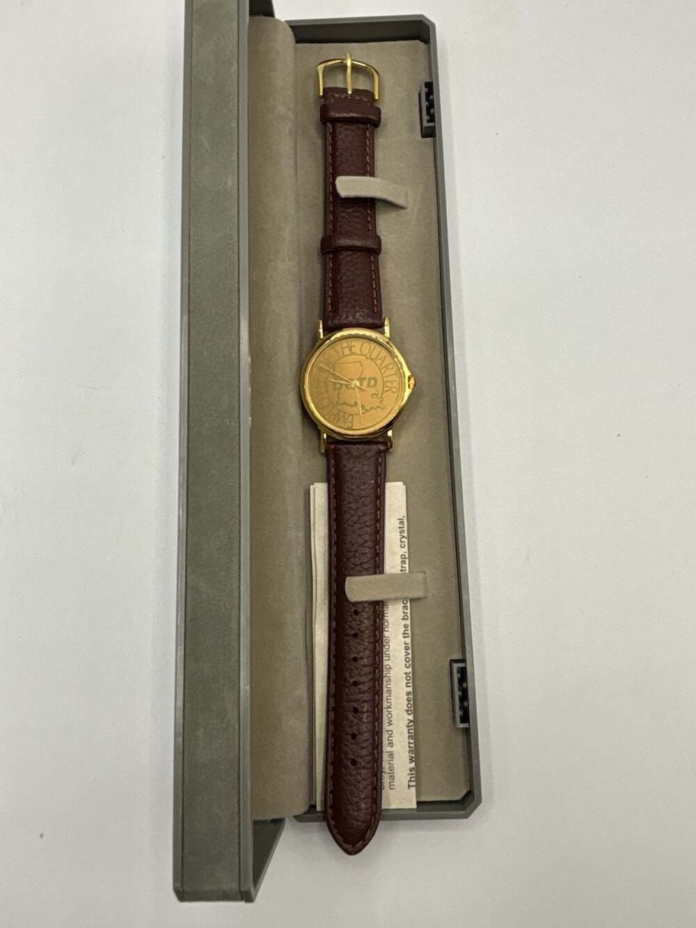 DOTD Employee of the Quarter Gold-Tone Commemorative Wristwatch